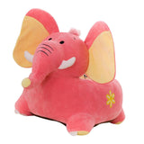 Max Cartoon Animal Kids Seat Sofa Cover Baby Chair Bean Bag Elephant (Pink) - Aladdin Shoppers