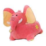 Max Cartoon Animal Kids Seat Sofa Cover Baby Chair Bean Bag Elephant (Pink) - Aladdin Shoppers