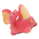 Max Cartoon Animal Kids Seat Sofa Cover Baby Chair Bean Bag Elephant (Pink) - Aladdin Shoppers