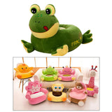 Max Cartoon Animal Kids Seat Sofa Cover Baby Chair Bean Bag Frog(Green) - Aladdin Shoppers