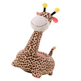 Max Cartoon Animal Kids Seat Sofa Cover Baby Chair Bean Bag Giraffe(Brown) - Aladdin Shoppers