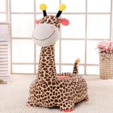 Max Cartoon Animal Kids Seat Sofa Cover Baby Chair Bean Bag Giraffe(Brown) - Aladdin Shoppers