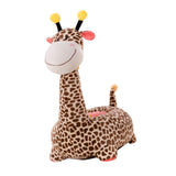 Max Cartoon Animal Kids Seat Sofa Cover Baby Chair Bean Bag Giraffe(Brown) - Aladdin Shoppers