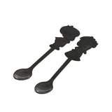 Max Cartoon Couple Stainless Spoon Stainless Steel Coffee Mix Spoon Black Gold - Aladdin Shoppers