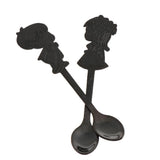 Max Cartoon Couple Stainless Spoon Stainless Steel Coffee Mix Spoon Black Gold - Aladdin Shoppers