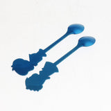 Max Cartoon Couple Stainless Spoon Stainless Steel Coffee Mix Spoon Blue - Aladdin Shoppers