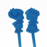 Max Cartoon Couple Stainless Spoon Stainless Steel Coffee Mix Spoon Blue - Aladdin Shoppers