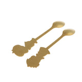 Max Cartoon Couple Stainless Spoon Stainless Steel Coffee Mix Spoon Gold - Aladdin Shoppers