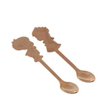 Max Cartoon Couple Stainless Spoon Stainless Steel Coffee Mix Spoon Rose Gold - Aladdin Shoppers
