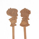 Max Cartoon Couple Stainless Spoon Stainless Steel Coffee Mix Spoon Rose Gold - Aladdin Shoppers