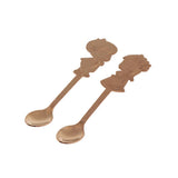 Max Cartoon Couple Stainless Spoon Stainless Steel Coffee Mix Spoon Rose Gold - Aladdin Shoppers