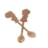 Max Cartoon Couple Stainless Spoon Stainless Steel Coffee Mix Spoon Rose Gold - Aladdin Shoppers