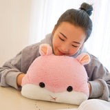 Max Cartoon Hamster Shoulder Bag with Hand Warmer Plush Stuffed Animal Toy Pink - Aladdin Shoppers