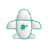 Max Ceramic Kids Dinnerware Divided Plate Children Toddler Utensil Set Green - Aladdin Shoppers