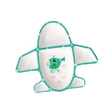 Max Ceramic Kids Dinnerware Divided Plate Children Toddler Utensil Set Green - Aladdin Shoppers