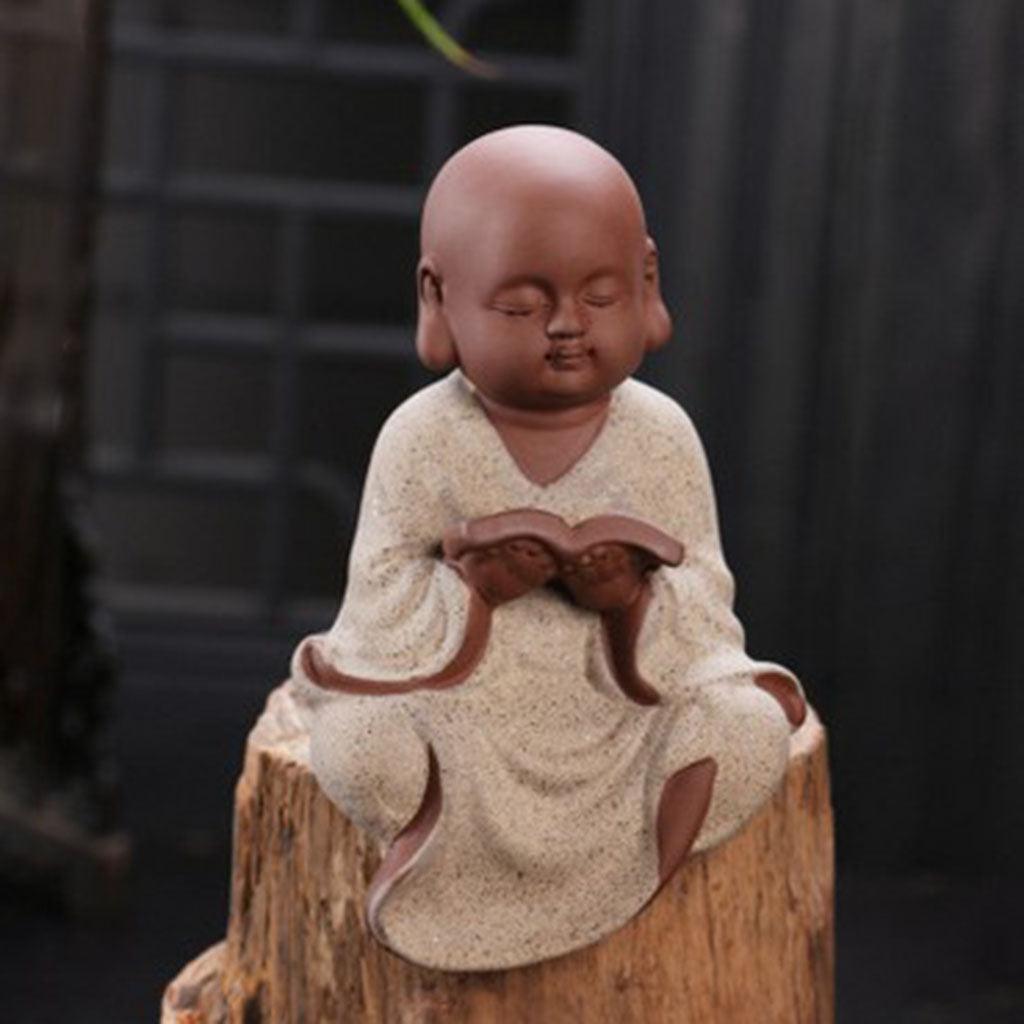 Max Ceramic Monk Ornaments Living Room Bedroom Wine Cabinet Decoration Book - Aladdin Shoppers