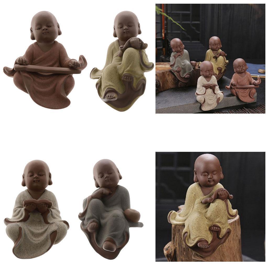 Max Ceramic Monk Ornaments Living Room Bedroom Wine Cabinet Decoration Zither - Aladdin Shoppers