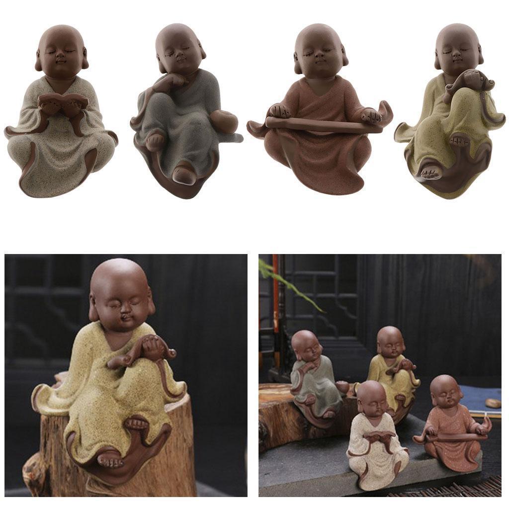 Max Ceramic Monk Ornaments Living Room Bedroom Wine Cabinet Decoration Zither - Aladdin Shoppers
