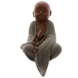Max Ceramic Small Buddha Statue kung fu Monk Figurine Tea pet Ornament Style2 - Aladdin Shoppers