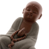 Max Ceramic Small Buddha Statue kung fu Monk Figurine Tea pet Ornament Style2 - Aladdin Shoppers