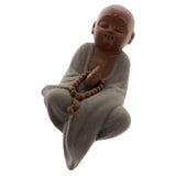 Max Ceramic Small Buddha Statue kung fu Monk Figurine Tea pet Ornament Style2 - Aladdin Shoppers