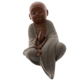 Max Ceramic Small Buddha Statue kung fu Monk Figurine Tea pet Ornament Style2 - Aladdin Shoppers
