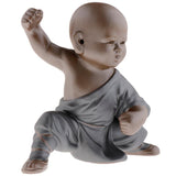 Max Ceramic Small Buddha Statue kung fu Monk Figurine Tea pet Ornaments Style-3 - Aladdin Shoppers