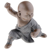 Max Ceramic Small Buddha Statue kung fu Monk Figurine Tea pet Ornaments Style-3 - Aladdin Shoppers