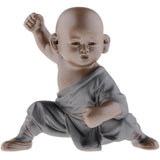 Max Ceramic Small Buddha Statue kung fu Monk Figurine Tea pet Ornaments Style-3 - Aladdin Shoppers