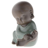 Max Ceramic Small Buddha Statue Monk Figurine Tea pet Ornaments Style-4 - Aladdin Shoppers