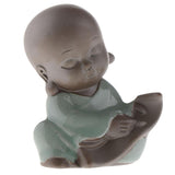 Max Ceramic Small Buddha Statue Monk Figurine Tea pet Ornaments Style-4 - Aladdin Shoppers