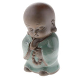 Max Ceramic Small Buddha Statue Monk Figurine Tea pet Ornaments Style-9 - Aladdin Shoppers