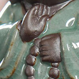 Max Ceramic Small Buddha Statue Monk Figurine Tea pet Ornaments Style-9 - Aladdin Shoppers