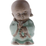 Max Ceramic Small Buddha Statue Monk Figurine Tea pet Ornaments Style-9 - Aladdin Shoppers