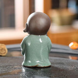 Max Ceramic Small Buddha Statue Monk Figurine Tea pet Ornaments Style-9 - Aladdin Shoppers