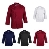 Max Chef Jackets Coat Long Sleeves Shirt Kitchen Uniform Workwear Black M - Aladdin Shoppers