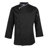 Max Chef Jackets Coat Long Sleeves Shirt Kitchen Uniform Workwear  Black M