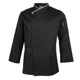 Max Chef Jackets Coat Long Sleeves Shirt Kitchen Uniform Workwear Black M - Aladdin Shoppers