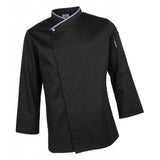 Max Chef Jackets Coat Long Sleeves Shirt Kitchen Uniform Workwear Black M - Aladdin Shoppers