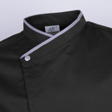 Max Chef Jackets Coat Long Sleeves Shirt Kitchen Uniform Workwear Black M - Aladdin Shoppers
