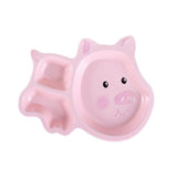 Max Children's Dinner Tray Divided Dinner Plate Divider Dinnerware Pig - Aladdin Shoppers