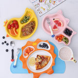 Max Children's Dinner Tray Divided Dinner Plate Divider Dinnerware Pig - Aladdin Shoppers
