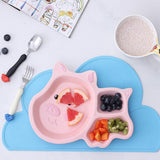 Max Children's Dinner Tray Divided Dinner Plate Divider Dinnerware Pig - Aladdin Shoppers