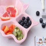 Max Children's Dinner Tray Divided Dinner Plate Divider Dinnerware Pig - Aladdin Shoppers