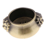 Max Chinese Antique Alloy Lion Head Statue Bowl Coil Incense Burner Bronze M - Aladdin Shoppers
