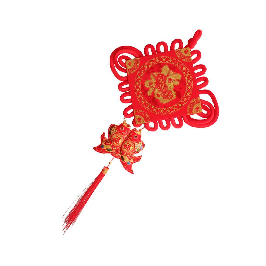 Max Chinese Couplets Knot Pendant Set for Spring Festival Decoration B - Aladdin Shoppers
