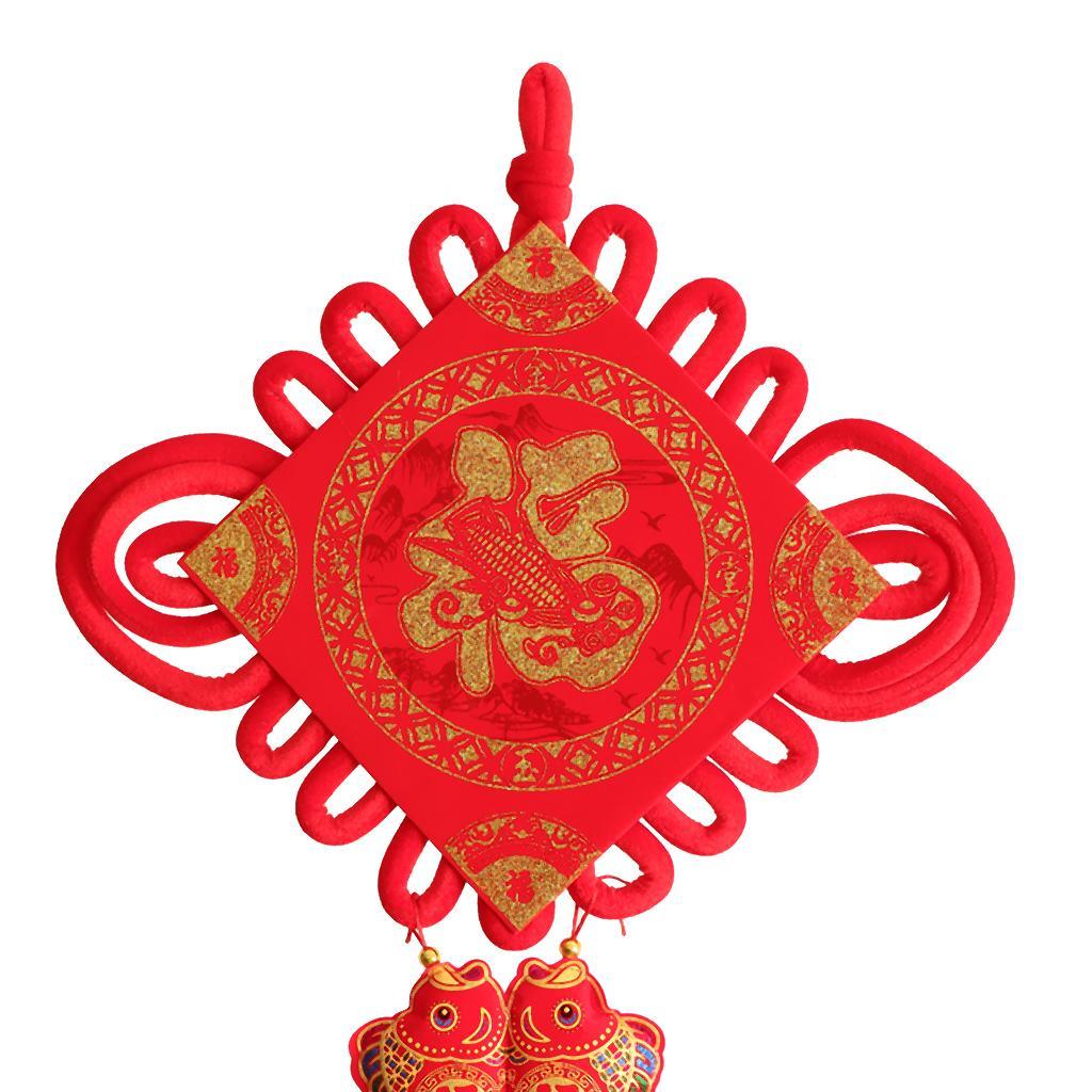 Max Chinese Couplets Knot Pendant Set for Spring Festival Decoration B - Aladdin Shoppers