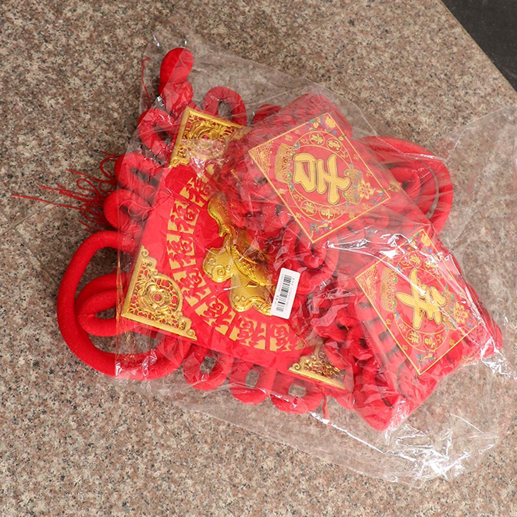 Max Chinese Couplets Knot Pendant Set for Spring Festival Decoration B - Aladdin Shoppers