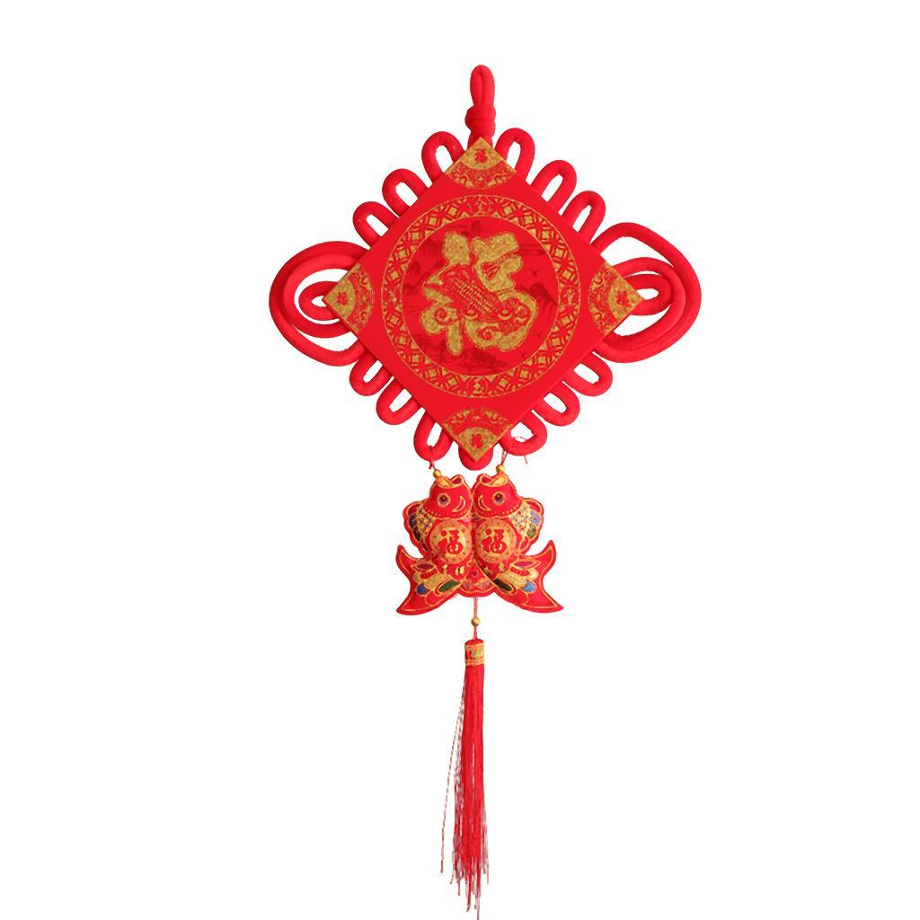 Max Chinese Couplets Knot Pendant Set for Spring Festival Decoration B - Aladdin Shoppers