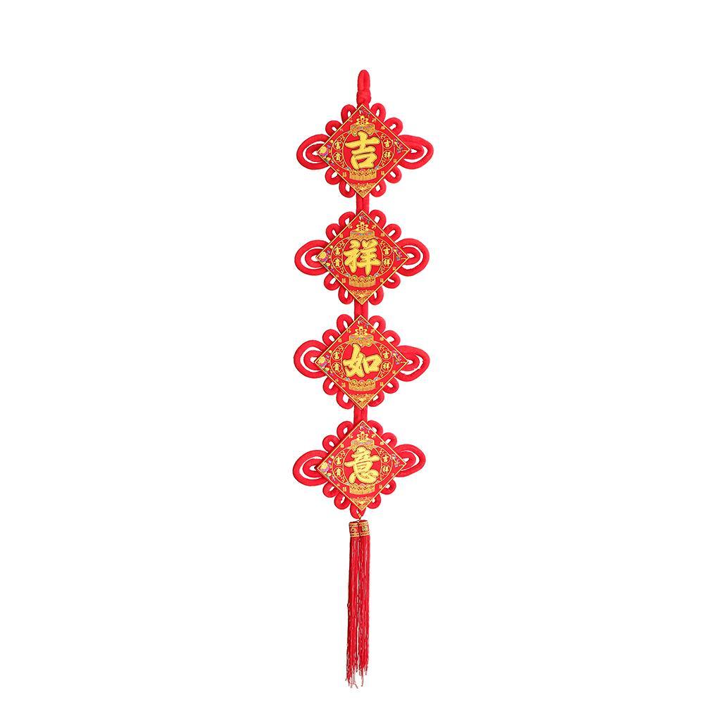 Max Chinese Couplets Knot Pendant Set for Spring Festival Decoration B - Aladdin Shoppers